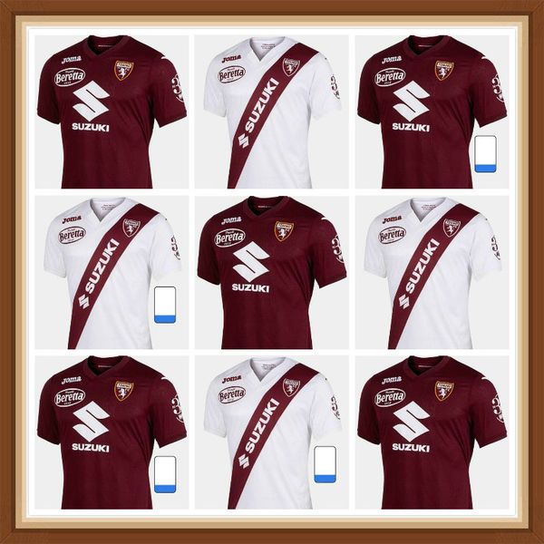 

thai 2021 2022 torino fc soccer jerseys 9 belotti 10 falque izzo meite zaza baselli nkoulou custom turin home away football shirt, Black;yellow