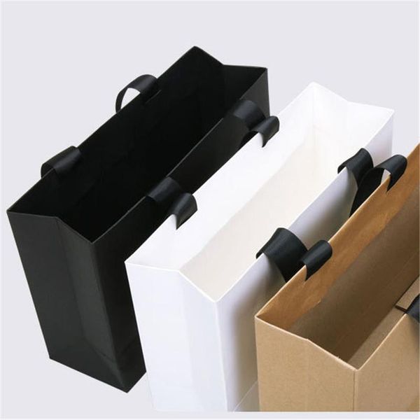 

packaging handle paper storage bag gift packing kraft for wedding candy favor with wrap