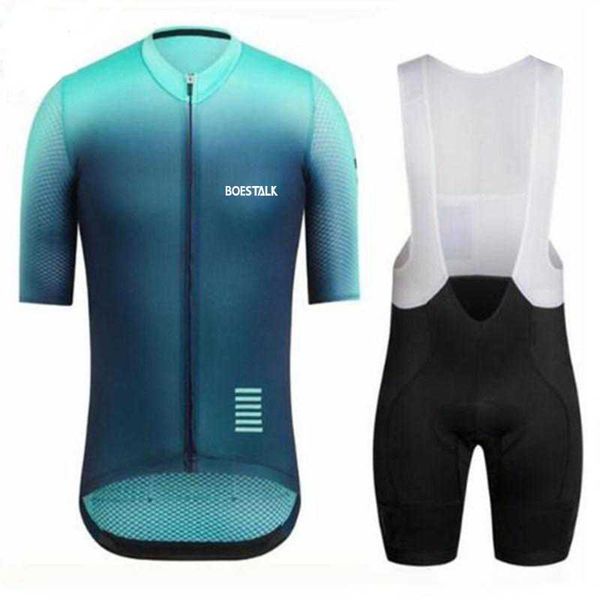 

racing sets boestalk men's short-sleeved suit mountain bike riding equipment bib team outdoor sports competition can be customized, Black;blue