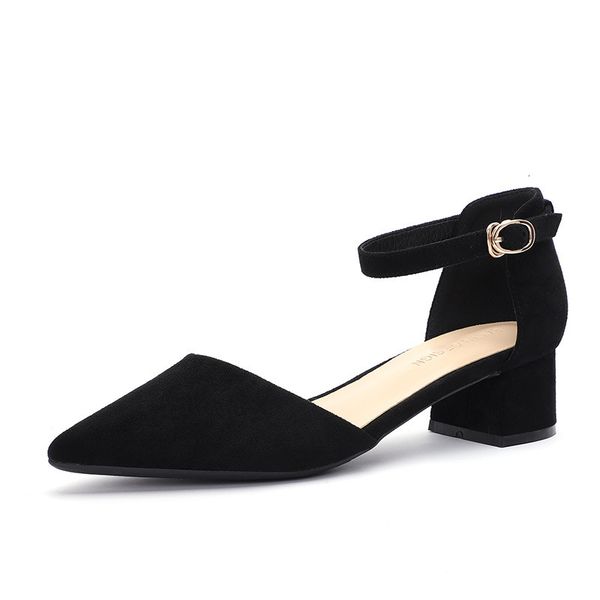 

sandals ladies ankle-srtap shoes 2021 summer gladiator women square heel party wedding p0025 w9i3, Black