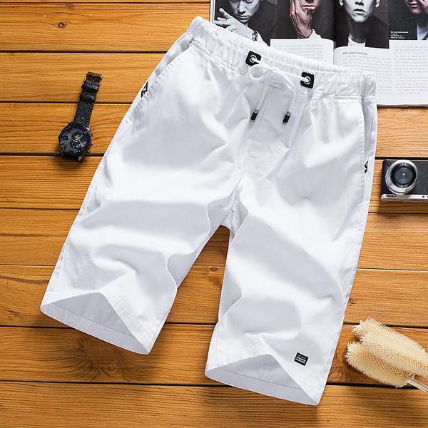 

men's shorts white men summer casual sport fashion slim sweatpants mens quick-drying beach 2021 printed short 5xl, White;black