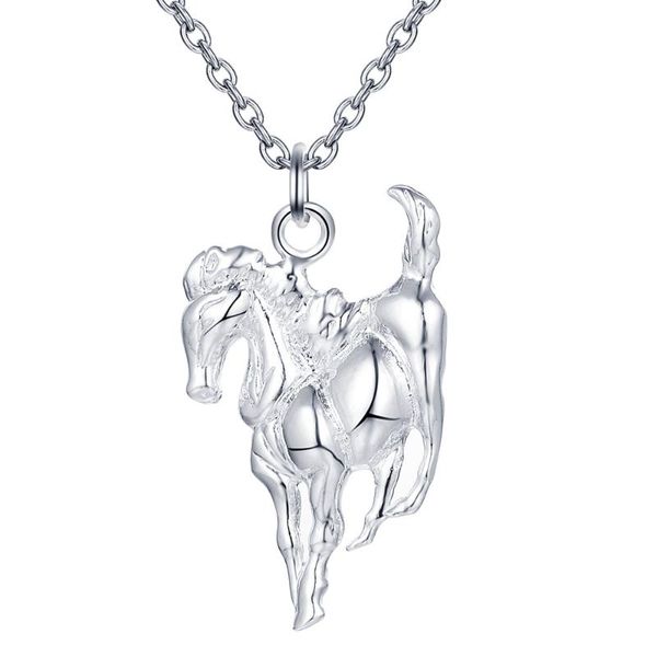 

chains horse to success 925 silver necklace zodiac animal pendant men&women gift