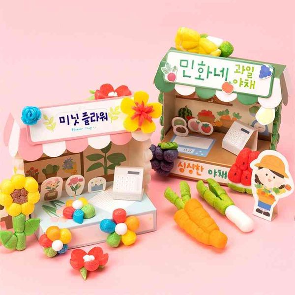 

south korea puzzle handmade creative children's magic diy corn kernel model toys
