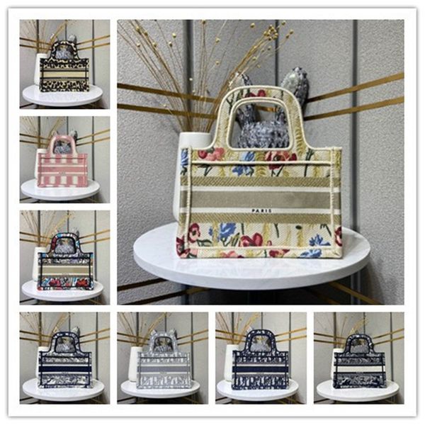 

designer luxury book tote bag small white grey cream multi jacquard micro mini canvas previously hand bag size:22.5 x 24 x 8cm