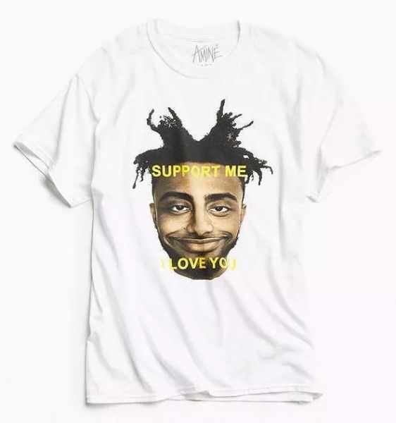 

amine motivation t-shirt new 100% authentic & official rare, White;black