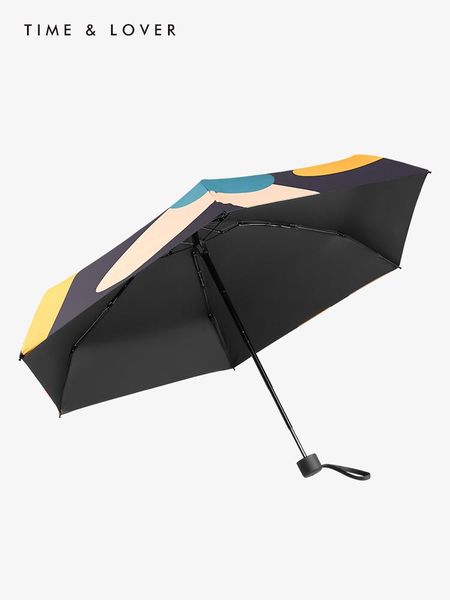 

umbrellas outdoor strong umbrella parasol rain outside small sun uv protection women five-fold mini semsiye bh50um