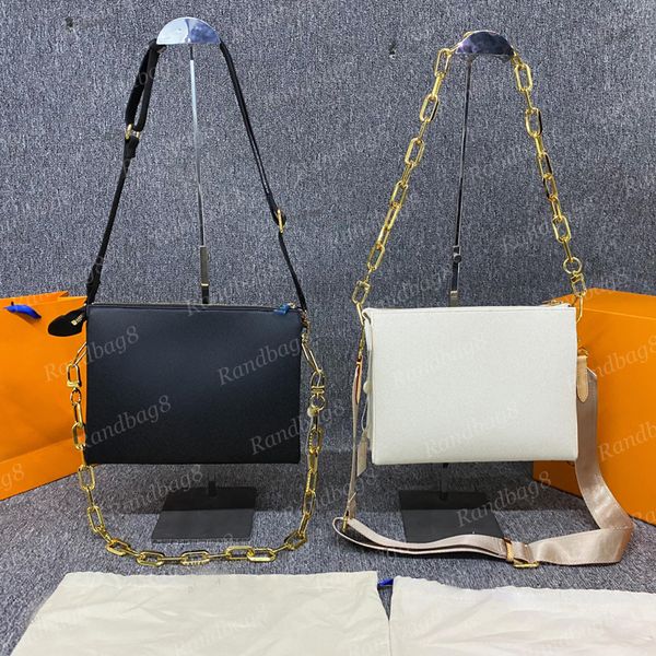 

factory price embossed leather chain crossbody shoulder bags wide strap zipper design messange bag women's genuine leathers fashion han