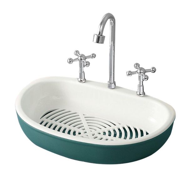 

soap dishes faucet shape draining dish plate portable bathroom holder case double layer container box products