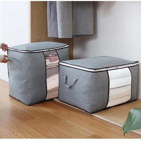 

storage bags large-capacity quilt bag non-woven clothing moving luggage