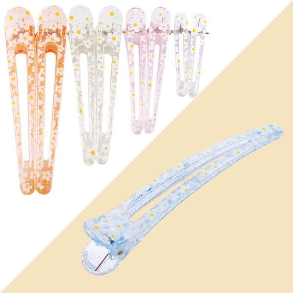 

12pcs/batch professional cute sweet hairpin female plastic printing girl styling tool1