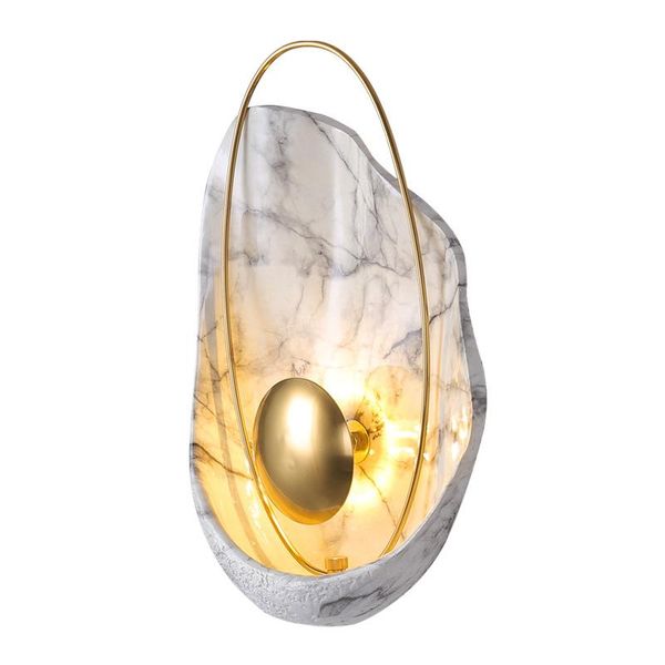 

wall lamp creative retro imitation marble corridor stair luminaire el lobby lighting modern simple luxury background lights