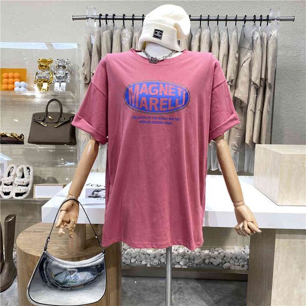 

niche design 2021 around the neck short sleeve shirt, White