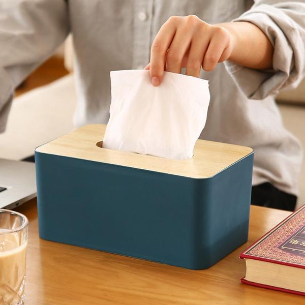 

tissue boxes & napkins simple nordic style box wooden lid holder household paper towel storage bathroom toilet