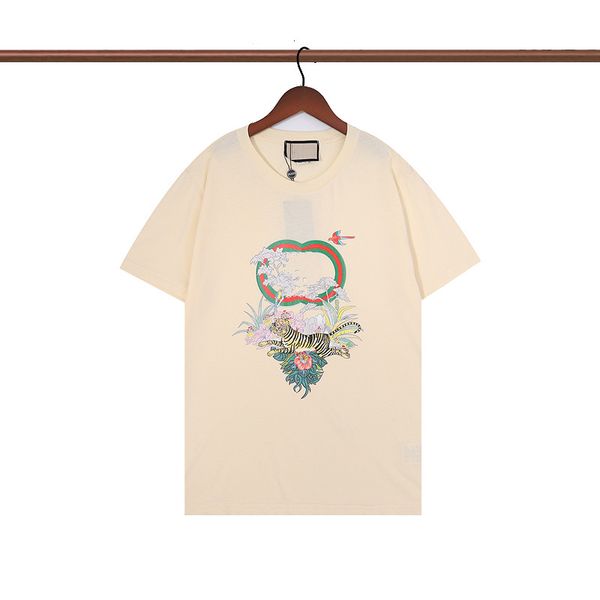 

summer fashion men women designer t shirts men's palm luxury letter print tiger t shirt clothing short sleeve tees s-2xl, White;black