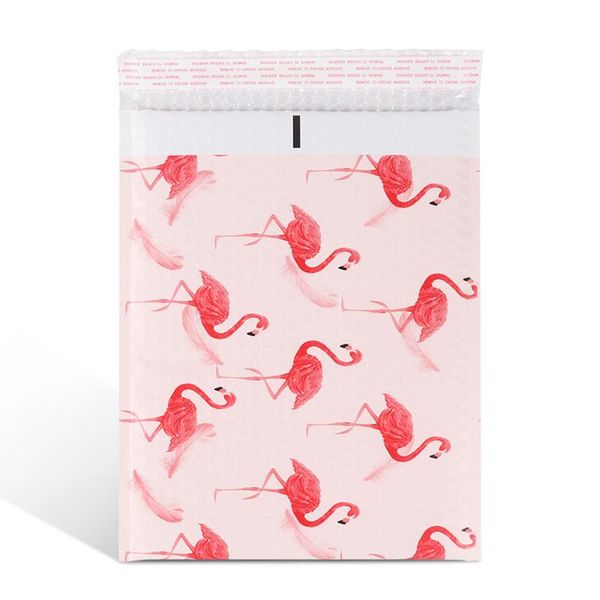 

storage bags avntik flamingo poly bubble mailers self seal colored padded envelopes waterproof envelopes, tear-resistant self-adhesive