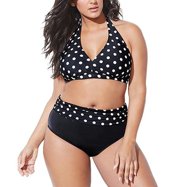 

bras sets women high waist plus size dot underwear womens polka print beach bathing suits night wear open front beachwear, Red;black