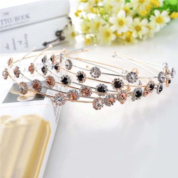 

metal diamond rhinestone hairbands for women retro hair accessories girls headband girl headbands head wrap wholesale1