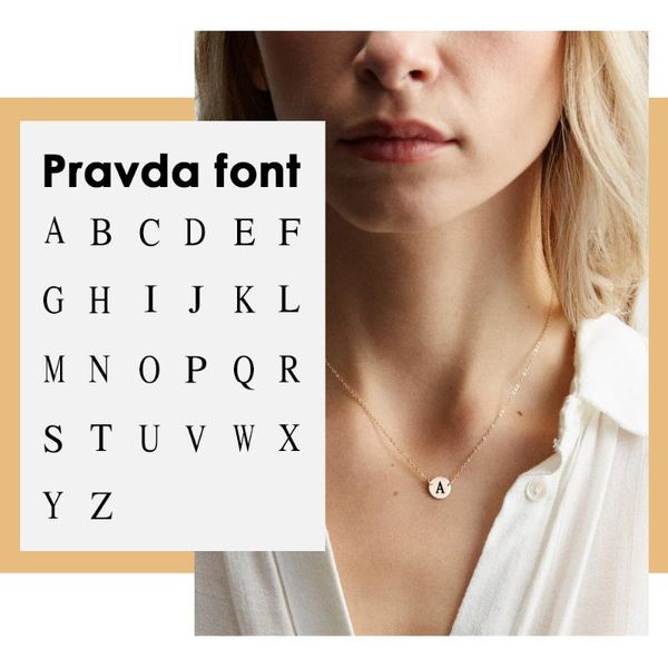 

pendant necklaces jujie 316l stainless steel gold color necklace women carving roman alphabet friendship gifts jewelry, Silver