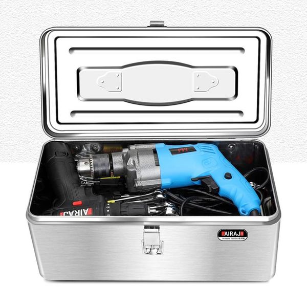 

tool organizers stainless steel tools box portable suitcase professional multifunction caja de herramientas home storage de50gj