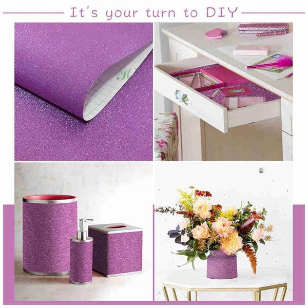 

wallpapers self adhesive pinkÂ glitter contact paper waterproof suitable for computer surface and cabinet renovation decoration