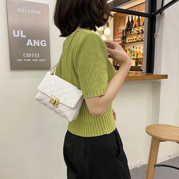 

evening bags small fragrance bag 2021 female tide wild rhombus chain ins super fire net red single shoulder messenger