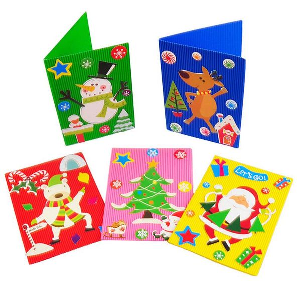 

xmas diy greeting cards toys child tree material(mixed style)