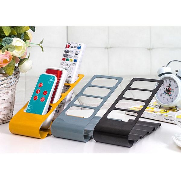 

hooks & rails remote control stand acrylic four-grid desk organizer mobile air conditioner holder racks home office storage housewares suppl