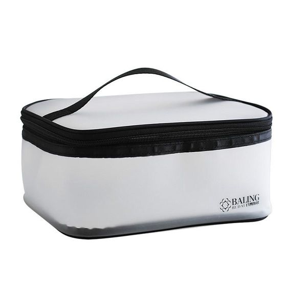 

travel transparent cosmetic bag tpu women zipper clear makeup bags beauty case make up organizer storage bath toiletry wash & cases