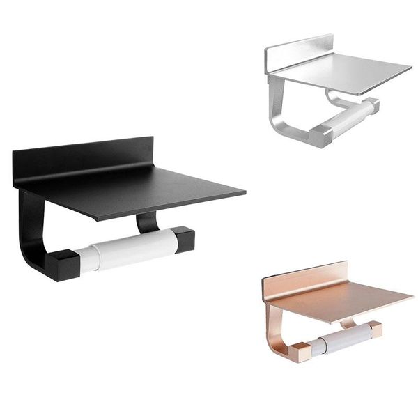 

toilet paper holders holder with shelf bathroom tissue roll wall mounted boxes
