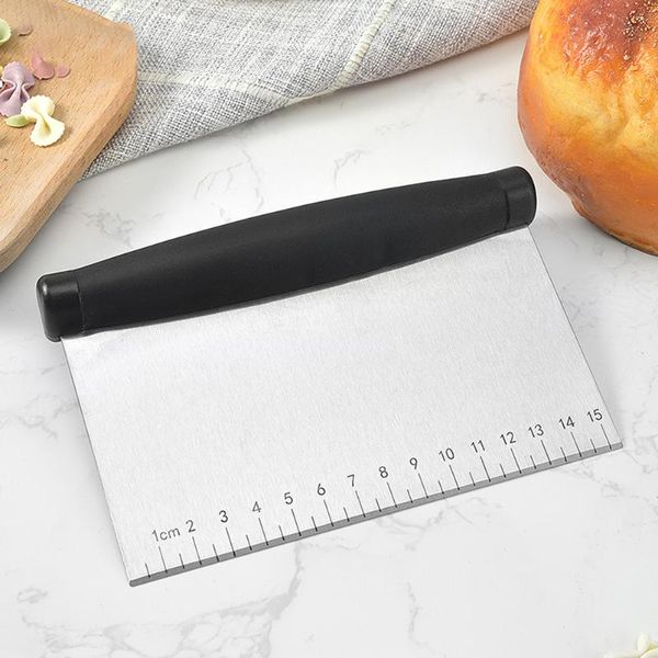 

multi-purpose bench scraper stainless steel pizza dough chopper cutter for bread and kitchen tools baking & pastry