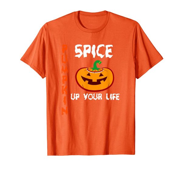 

pumpkin spice up your life funny fall gift t-shirt, White;black