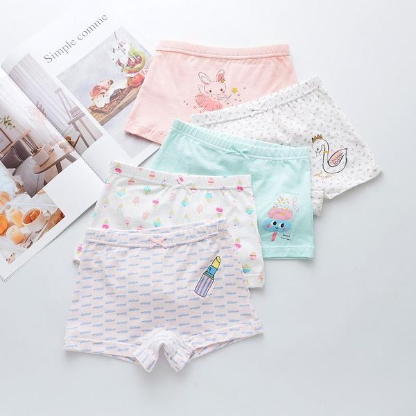 

panties hpbbkd 5pcs/lot girls cotton boxer briefs girl shorts children's kids underwear for 2-14 years gu207, Camo
