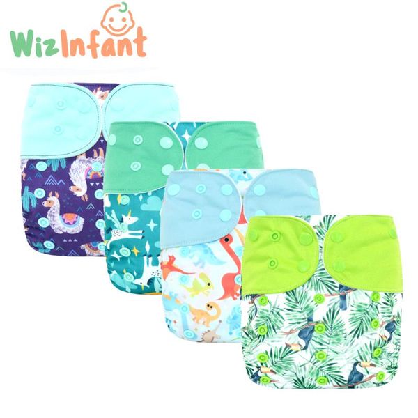

wizinfant 2pcs/lot os suede cloth pocket diaper,with one back elastic pocket,waterproof and breathable,for 5-18kg baby diapers