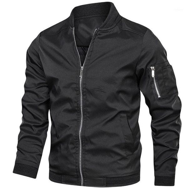 

men's jackets 2021 jacket men casual army autumn mens and coats plus size sportswear bomber, Black;brown