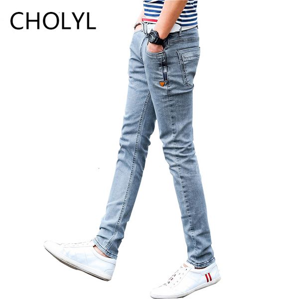 

men's jeans jeans korean style men grey slim ny man biker with zippers designer stretch fashion casual pants pe 6hso, Blue