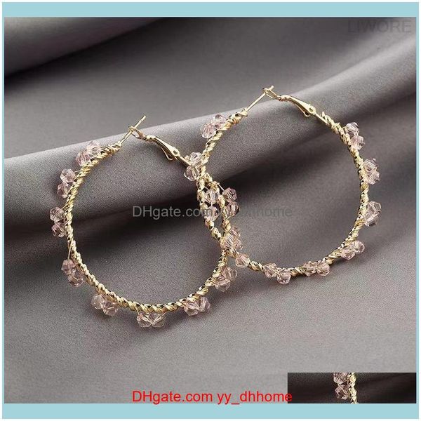 

earrings jewelryfashion design geometric round jewelry spiral pearl earring exaggerated atmosphere circle gift hoop & hie drop delivery 2021, Golden;silver