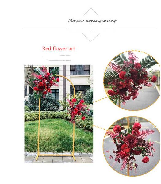 

wedding decoration stage party birthday background frame wrought iron flower metal arch
