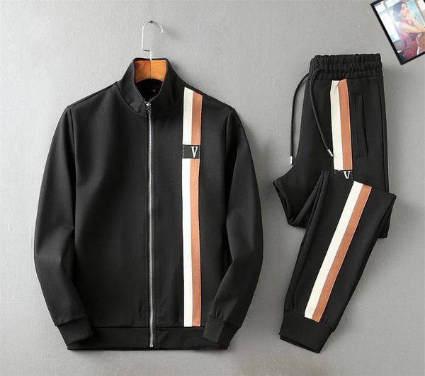 

2022 new arrival brand tracksuits men's sport wear hoodie&sweatpants solid color hooded longsleeve jogging suit malem-3xl#04, Gray