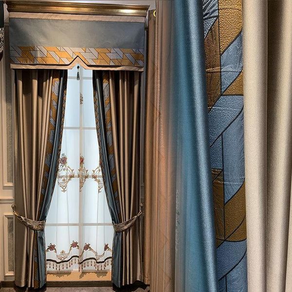 

curtain & drapes european-style curtains for living room bedroom luxury french jacquard high-end villas finished custom