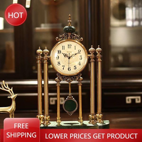 

desk & table clocks metal fashion living room clock silent nordic electronic digital creative large sveglia da comodino home decor