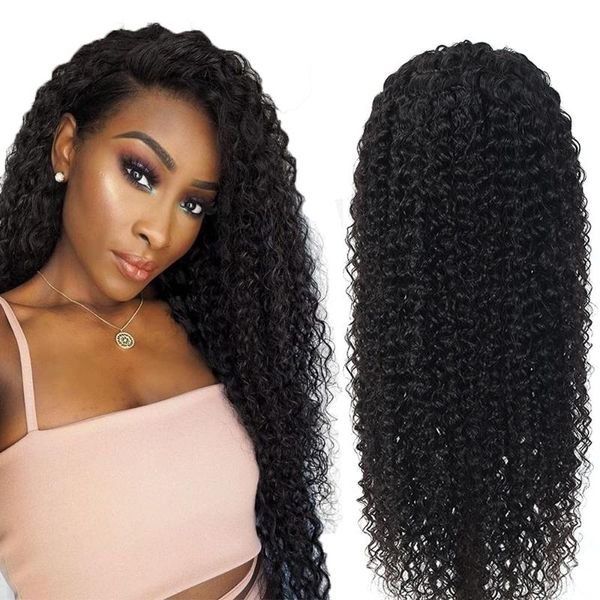 

lace wigs kinky curly wig human hair front 13x4 part brazilian, Black;brown