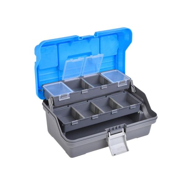 

fishing accessories handheld tackle box baits lures tool -resistant storage (blue)