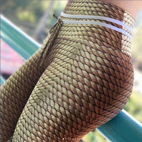 

knitting rope print patchwork gym leggings women fitness clothing sporting trousers pants female women's, Black