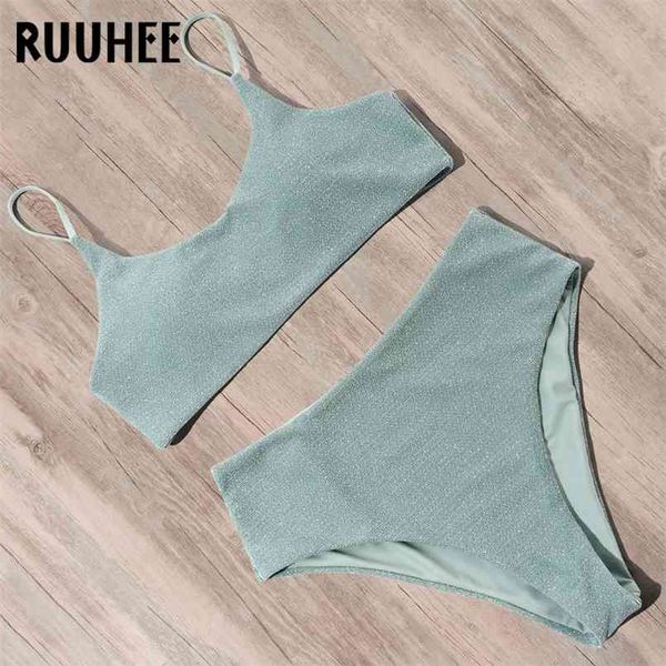 

ruuhee bikini swimwear women swimsuit push up high waist female biquini brazilian swimming bathing suit 210730, White;black