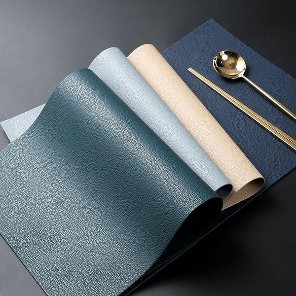 

mats & pads leather placemats washable table pad mat tablemats stain-resistant dining disc bowl non-slip decoration accessories