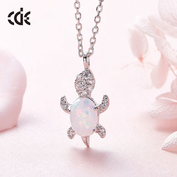 

necklace 925 sterling silver inlaid artificial australian turtle pendant