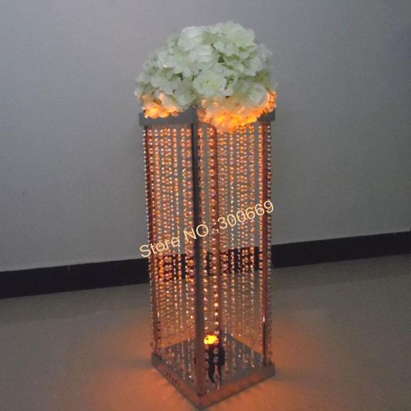 

party decoration promotion 4pcs acrylic crystal wedding road lead table centerpiece event
