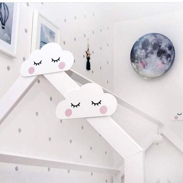 

wall stickers clouds for kids room baby bedroom sticker home decoration wooden-plastic decorative po props