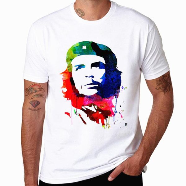 

men's t-shirts cuba rip communist che guevara t-shirt fashion casual o-neck men t shirt summer cool short sleeve clothing streetwear, White;black