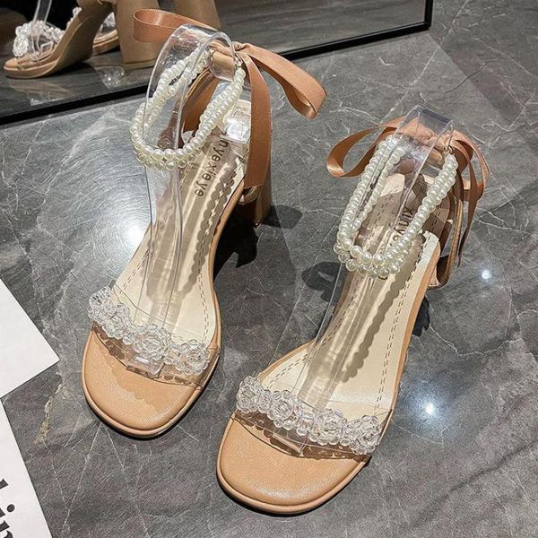 

sandals elegant women wedding bride shoes fashion transparent narrow band stiletto heels ankle strap ytmtloy sadalias femininas, Black